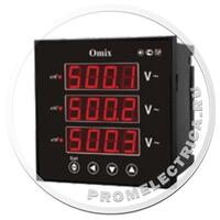 Вольтметры трехфазные щитовые Omix VX-3-0.5