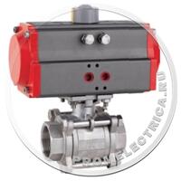 Кран шаровой с пневмоприводом КПР-3