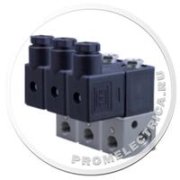 Клапан соленоидный миниатюрный трехходовой 3/2 прямого действия AR-3V1