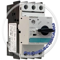 3RV1021-1DA10 Автоматический выключатель Siemens Sirius, типоразмер S0, на токи до 3.2 А, для защиты электродвигателей мощностью 1.1 кВт(400В) от перегрузок и коротких замыканий