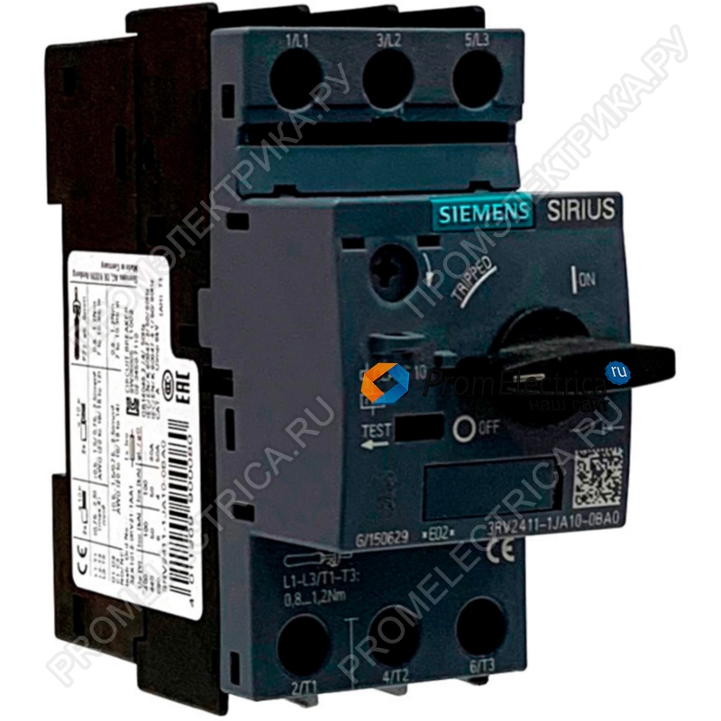 SIEMENS 3RV2011-0HA10 - Motor breaker 018kW 220