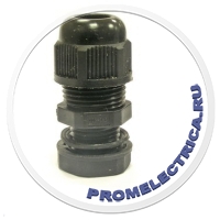 M(G)16 (4-7) Пластиковый кабельный ввод,черного цвета, гермоввод, вводной сальник