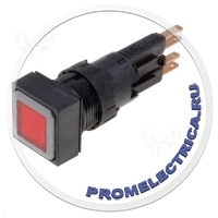 EATON ELECTRIC Q18LTR-RT/WB - Переключатель: кнопочный 2 16мм красный лампочка 24В -25