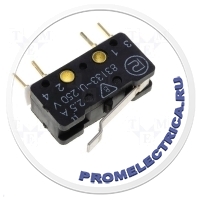 PROMET 83 133 SLO54 AR1475 - Микропереключатель с рычагом SPST-NO + SPST-NC 2,5A/250ВAC