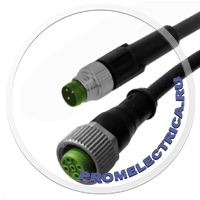 MURR ELEKTRONIK 7000-88241-6200200 - Соединительный кабель M12 PIN:3 2м вилка, гнездо 60ВAC 4А -30