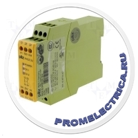 PILZ 774303 - Реле безопасности 24ВDC 24ВAC Контакты: NO x2 Входы:2 IP40