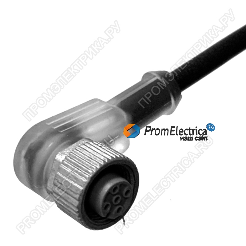 LUMBERG AUTOMATION RKWT/LED A 4-3-224/5M - Соединительный кабель M12 PIN:3 угловой 5м гнездо 30ВAC 4А