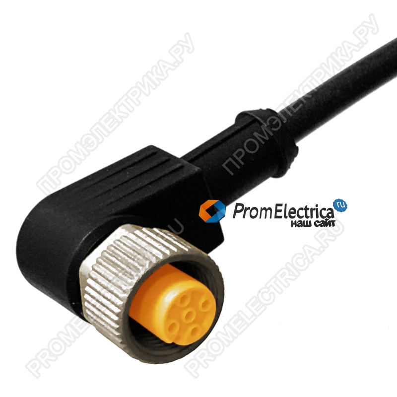 LUMBERG AUTOMATION RKWT 4-07/2M - Соединительный кабель M12 PIN:4 угловой 2м гнездо 250ВAC 4А