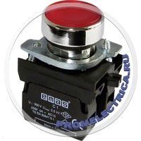 CM102DK Кнопка управления красная, 22 мм, металл, 1 NO + 1 NC