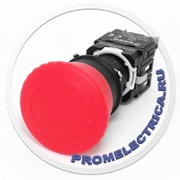 D200YE30K Кнопка СТОП, 16 мм, с фиксацией (гриб), 1 NC