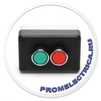 P2AB Пост кнопочный, 2 кнопки, зелёная и красная, старт и стоп