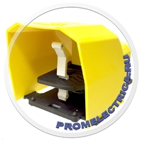 PPKS11BX10 Переключатель-педаль, Желтый пластик, контакт 1NO +1NC