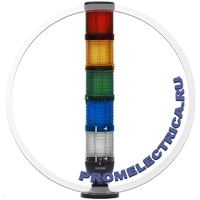 IK75F024XM01 Сигнальная колонна 70 мм Красная, желтая, зелёная, синяя, белая, 24 вольта, стробоскоп
