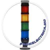 IK74F024ZM01 Сигнальная колонна с зуммером 70 мм Красная, желтая, зелёная, синяя, 24 вольта, стробоскоп