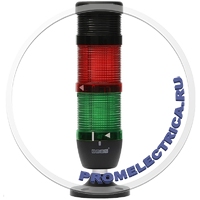 IK52F024ZM03 Сигнальная колонна с зуммером 50 мм Красная, зелёная, 24 вольта, стробоскоп