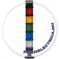 IK55L024ZM03 Сигнальная колонна с зуммером 50 мм Красная, желтая, зелёная, синяя, белая, 24 вольта, светодиод  LED