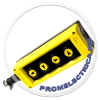 PVK4E Крановый пульт управления, 4 кнопки, желто-чёрный