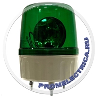 AVGB-01-G(12VAC) Сигнальный проблесковый маячок зеленого цвета c зуммером, диаметр 135 мм, 12 Вольт, Autonics