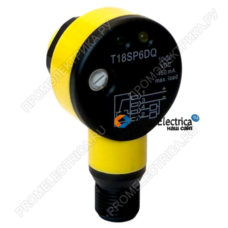 T18SP6D Фотоэлектрический датчик, диффузный, дистанция 500мм, PNP