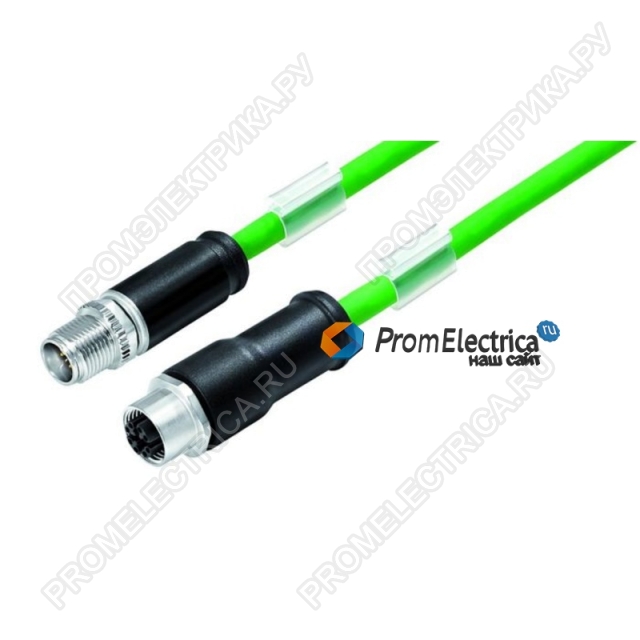 79-9724-100-08 Штекер кабеля M12x1, экранированный, X-СODE  Ethernet кабель 2 м Binder
