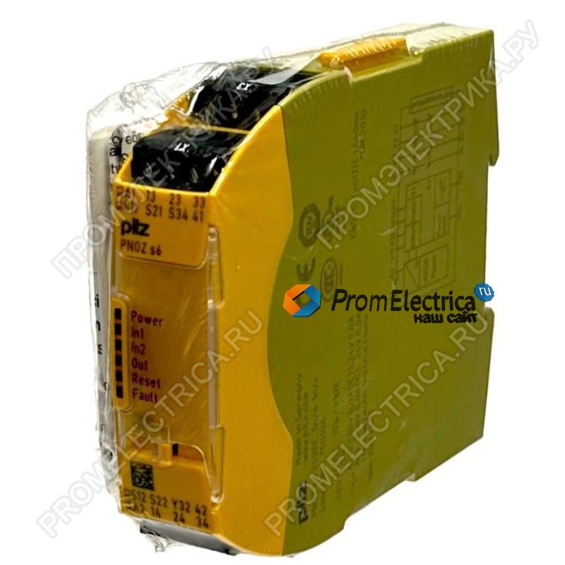 750106 Реле безопасности Pilz PNOZ s6 24VDC 3 n/o 1 n/c