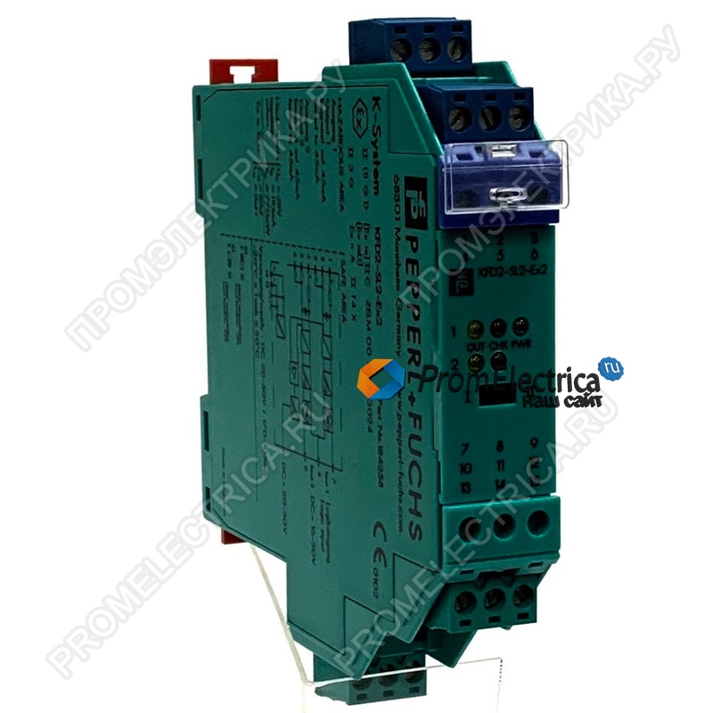 KFD2-SL2-EX2 184258 Барьер искробезопасности для управления клапанами, двухканальный, 24 V, 45 mA, Power Rail
