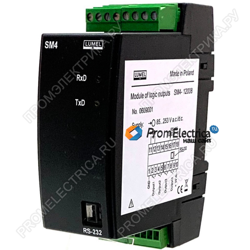 SM4-12008 8-канальный модуль дискретных выходов с RS485 MODBUS