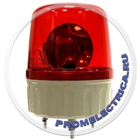 AVGB-01-R(12VAC) Сигнальный проблесковый маячок красного цвета c зуммером, диаметр 135 мм, 12 Вольт, Autonics