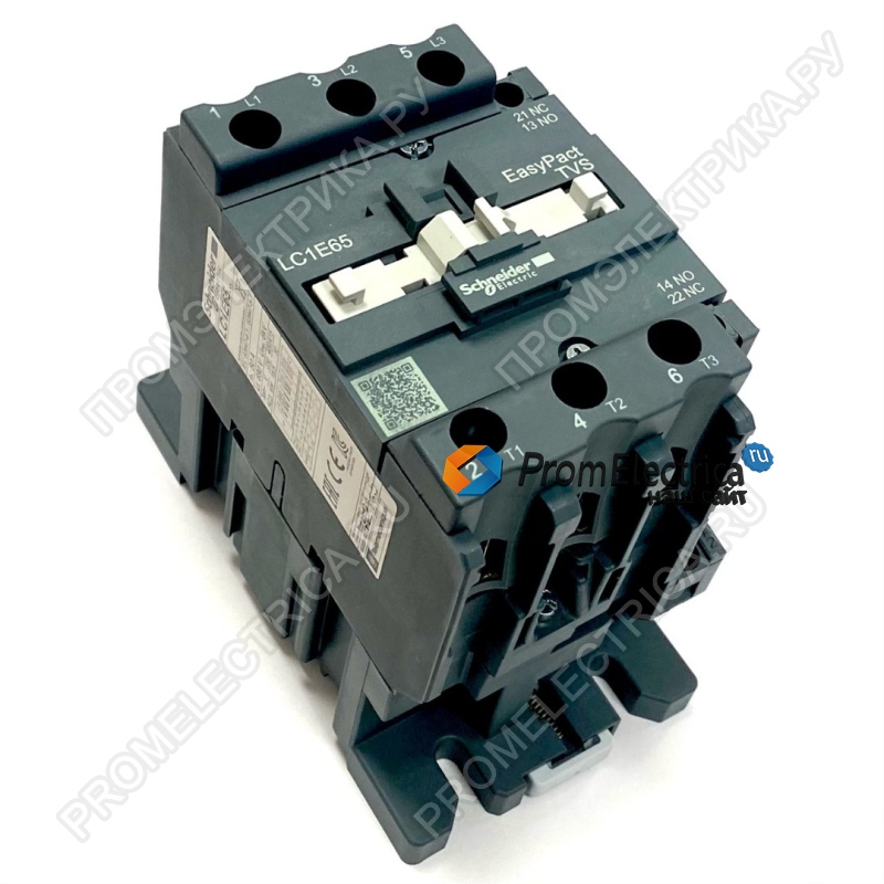 LC1E40M5 (220VAC) Контактор / магнитный пускатель для мотора до 18,5 кВт или активной нагрузки до 60 Ампер, замена для LC1D4010M7 , LC1D40M7, ПМЛ3100
