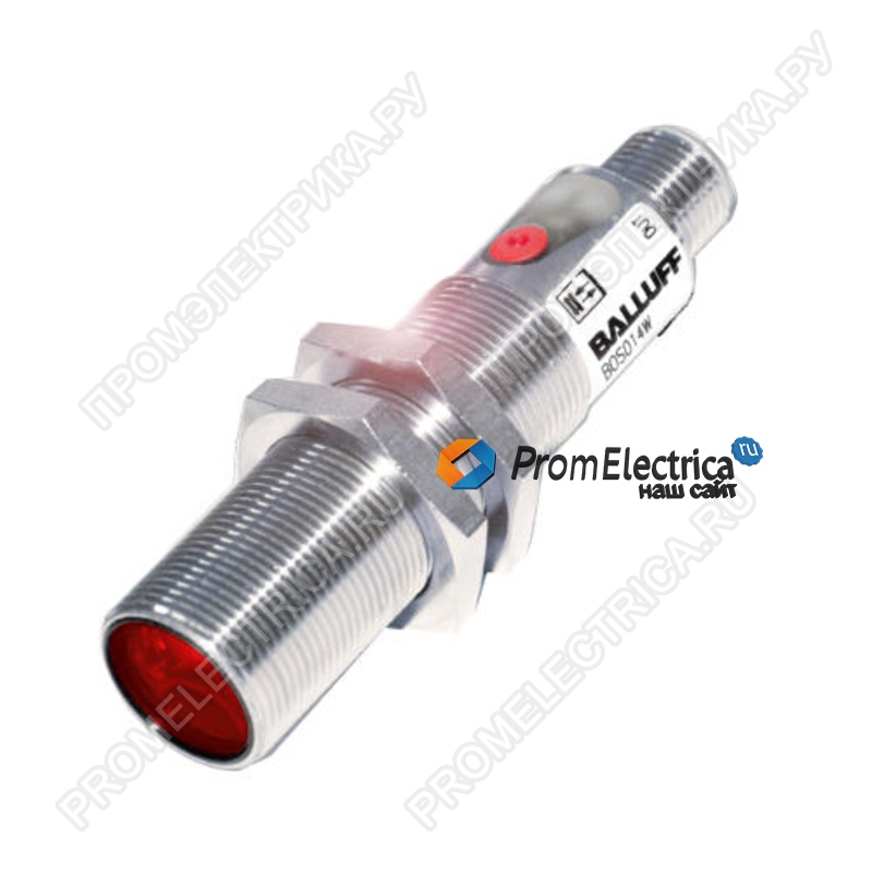 BOS01E6 BOS 18M-NA-RD20-S4 Оптический датчик М18, дист. 600 мм., NPN NO/NC, разъем М12