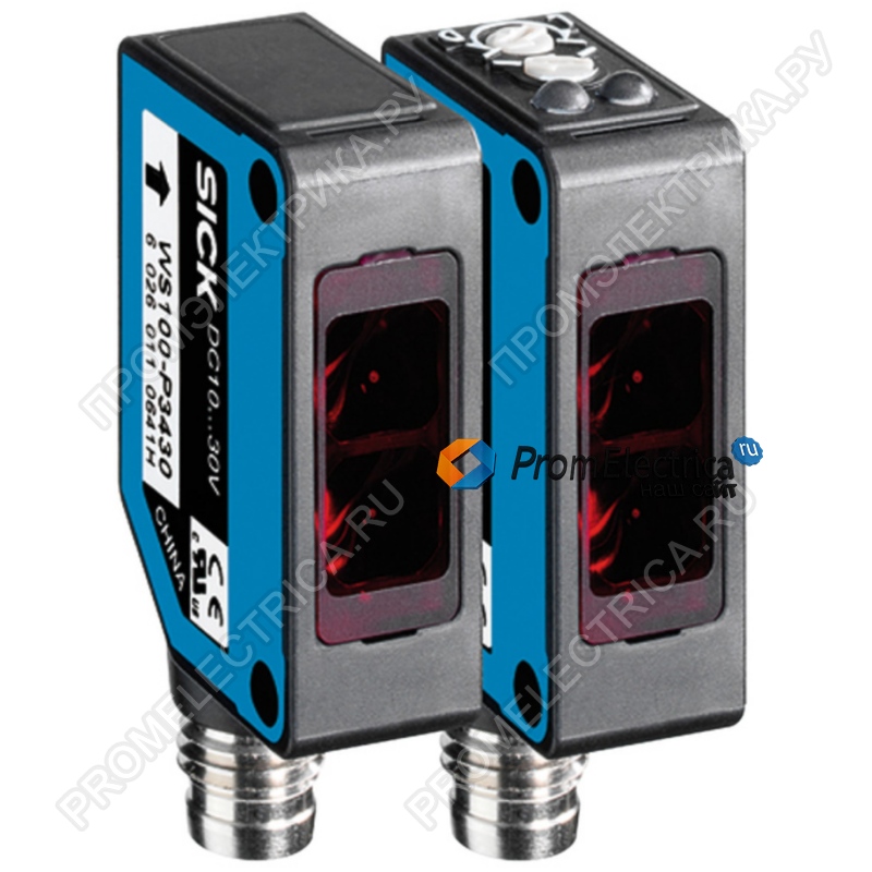WS/WE100-P4439 6028595 Барьерный датчик до 15 метров, PNP, M18, 1000 Hz, IP65, -25+55 °C