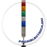 TL56B-220-RYGWB LED колонны 56 мм пять цветов кр.+желт.+зел.+бел.+син. зуммер 80 дБ, 220VAC Светодиодные сигнальные колонны
