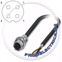1419302 Встраиваемый разъемгнездо 4pin М12, А-Code, монтаж на панель/винтовое крепление М16, с проводом 1 м, 4 x 0,34 мм² SACCBP-FS-4CON-M16/1,0-PUR SCO Phoenix Contact