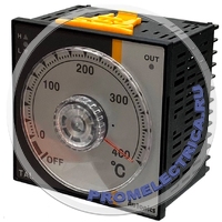 TAL-B4SK1C Температурный контроллер, 1/4 DIN, Аналоговый, ПИД-регулятор, Выход управления ТТР, K термопара, 100 C°, 100-240 В= 1