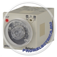 ATE8-43 Таймер, аналоговый, 3 сек/ 30 сек/ 1 мин/ 30 мин/ 3 час, контакт с задержкой 1C + мгновенный контакт 1a, 8-контактный (требуется сокет), 110-240 В~ 50/60 Гц, 24-240 В= 100-240VAC/24-2