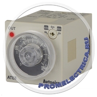 ATE8-46D Таймер, аналоговый, 6 сек/ 60 сек/ 6 мин/ 60 мин/ 6 час, контакт с задержкой 2C, 8-контактный (требуется сокет), 110-240 В~ 50/60 Гц, 24-240 В= 100-240VAC/24-240VDC