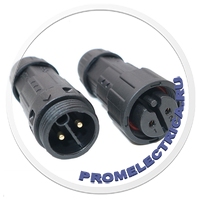 M19 2Pin Водонепроницаемые разъемы электрического кабеля штекерные разъемы 2 контакта IP68