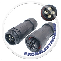 M19 4Pin Водонепроницаемые разъемы электрического кабеля штекерные разъемы 4 контакта IP68