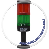 Набор 22 ABB Сигнальная колонна 70мм, два цвета, красный, зеленый, 24V AC/DC, ABB
