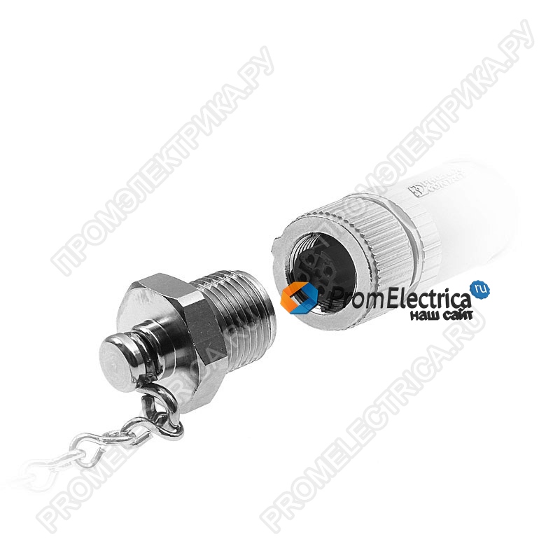 PROT-M12-MS-M-CHAIN Колпачок M12 металлический, с крепёжной цепочкой для штекеров M12, 1414147 Phoenix Contact