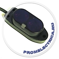 Миниатюрный фотоэлектрический датчик с приемом луча от отражателя, 12-24 VDC, VR, PNP, до 2 метров - BA2M-DDTD-P Autonics
