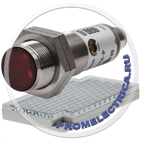 BRQM3M-PDTA-C-P фотоэлектрический датчик, цилиндрическое исполнение, Ø18 мм, материал корпуса-никелированная латунь, переднее обнаружение, дистанция обнаружения - 3 метр., тип - зеркальный(с