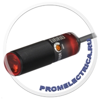 BRQP3M-PDTA-P фотоэлектрический датчик, цилиндрическое исполнение, Ø18 мм, материал корпуса-пластик, переднее обнаружение, дистанция обнаружения - 3 метр., тип - зеркальный(с поляриз.фильтром