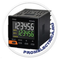 CX6S-2P4 Счетчик-таймер цифровой, 6ти разрядный, корпус 48×48мм, выход с двойной настройкой, питание 100…240V AC, входной сигнал на выбор PNP/NPN