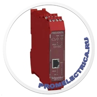 XPSMCMEN0100SC Модульный защитный контроллер, 1 вход датчика угла поворота и 2 входа датчика приближения