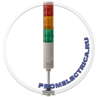 TL56B4M-220-RYG Светодиодные сигнальные колонны 56 мм три цвета кр.+желт.+зел. на магните 220 Вольт + сирена 80 дБ