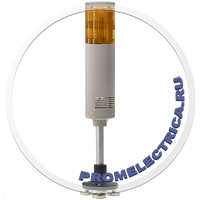 TL56B4M-220-Y Желтая светодиодная сигнальная колонна 56 мм на магните 220 Вольт + сирена 80 дБ