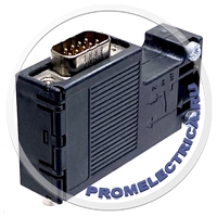 6ES7972-0BA52-0XA0 SIMATIC DP, шинный соединитель для подключения к сетям PROFIBUS ДО 12 МБит/с, отвод кабеля под углом 90 градусов, 15,8 X 59 X 35,6 мм (ШXВXГ),IPCD, Т