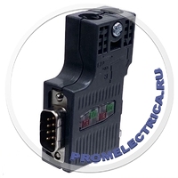 6ES7972-0BB12-0XA0 Соединитель шинный SIMATIC DP для подключения к сетям PROFIBUS до 12Мбит/с с отводом кабеля и гнездом SIEMENS