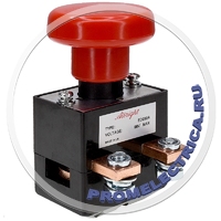 ED250A Аварийная кнопка переключения, 10,5x5,8x6 см, пластик, красный и черный